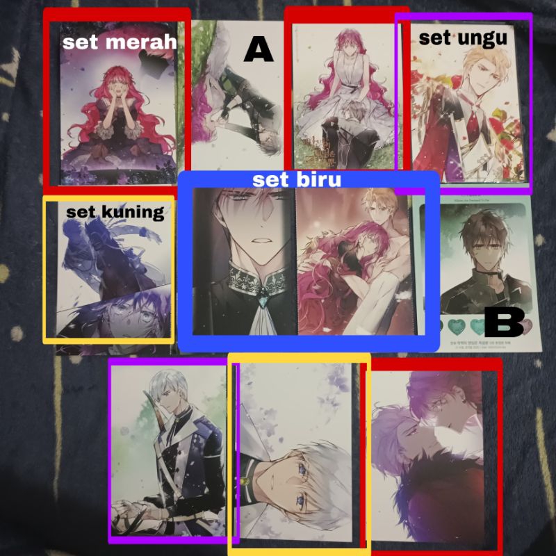 [Ready Stock] OFFICIAL Postcard Villains are destined to die/ Kematian adalah akhir sang antagonis/ 