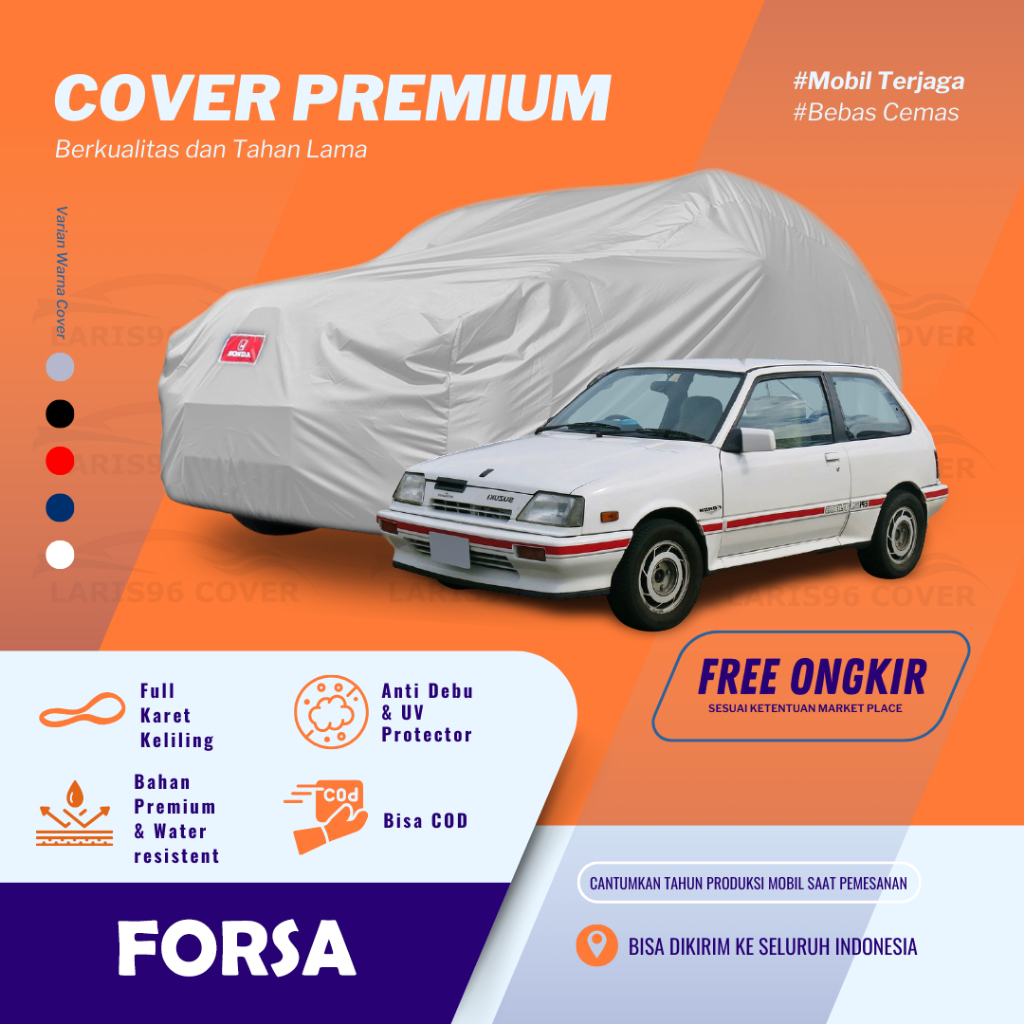 Premium Cover Mobil / Sarung Mobil Forsa Mantel Selimut Mobil Forsa