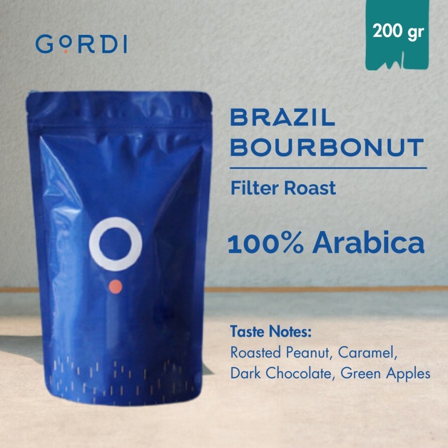 

Gordi Kopi Arabika Brazil Bourbonut Single Origin 100% Arabica - 200gr