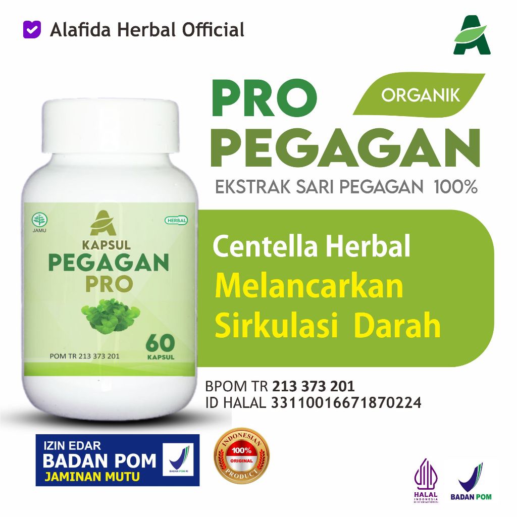 PEGAGAN PRO Kapsul Ekstrak Pegagan Centella Asiatica