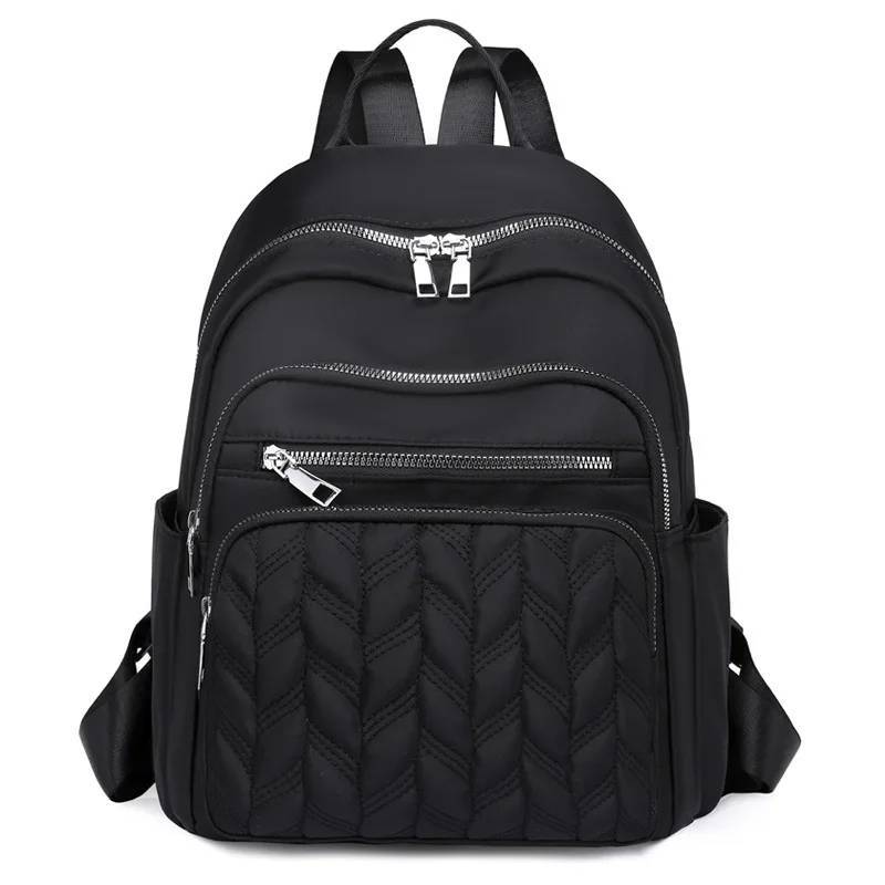 ANATA Ransel Wanita Tas Ransel Wanita Waterproof Nylon dengan 4 Ruang dan Saku Botol Ransel Wanita W