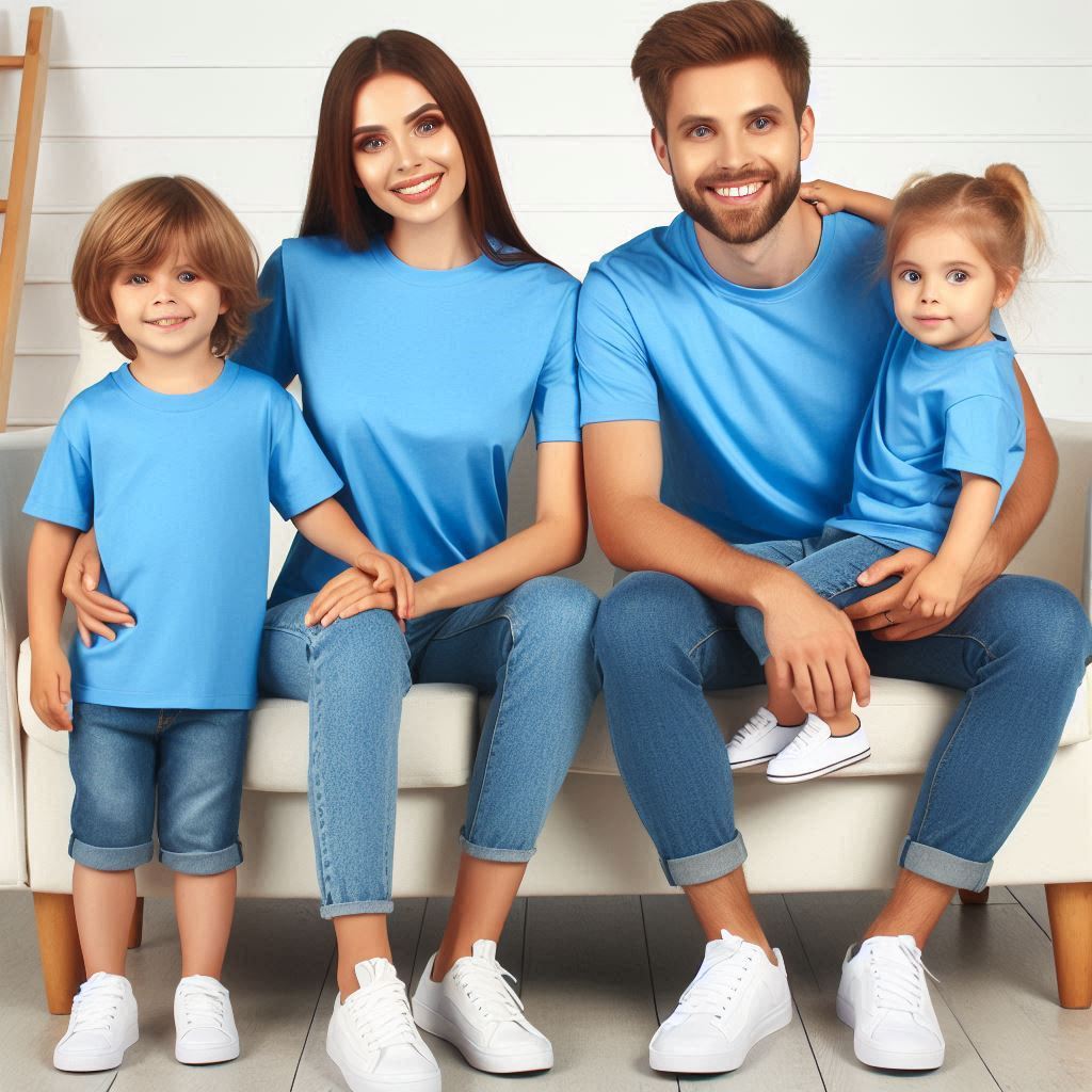Kaos Polos Biru Turkis atau Biru Turkish Kaos Pria Kaos Wanita Kaos Anak