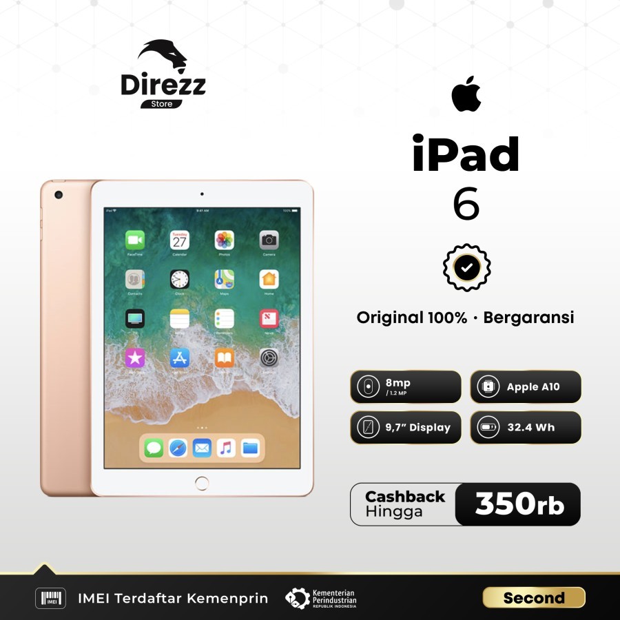 IPAD 6 9.7" 2018 128GB 32GB CELLULAR / WIFI ONLY