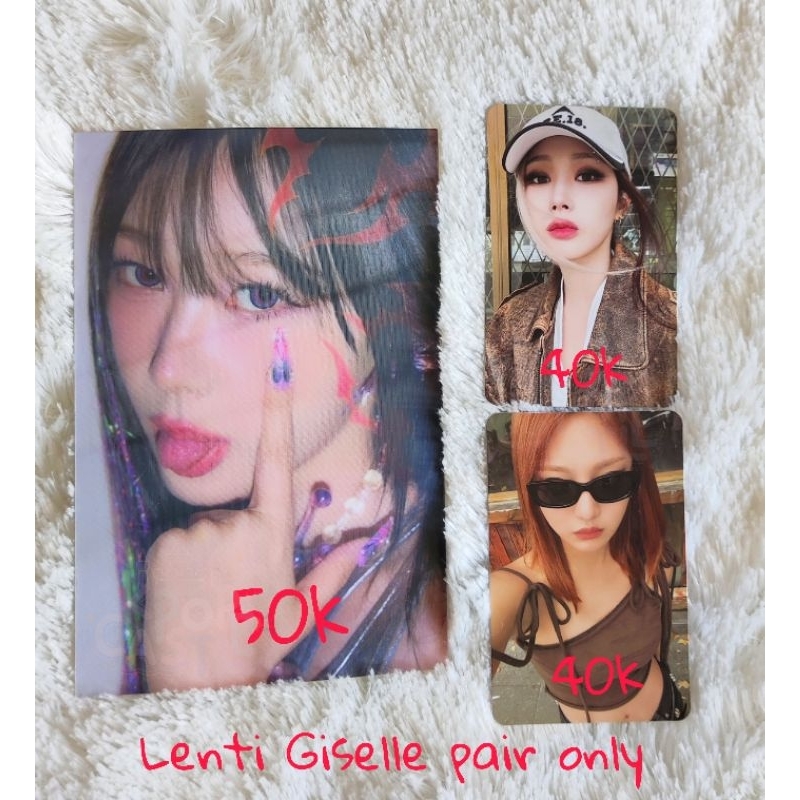 [READY] Aespa Armageddon Giselle lenticular My World Giselle Ningning photocard