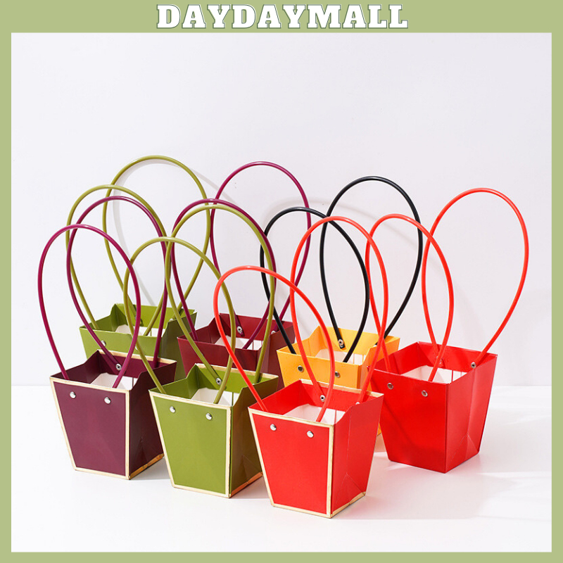 

Flower Packing Paper Bag Gift Box Tas Bouquet Flower Handbag EMYDA 1011