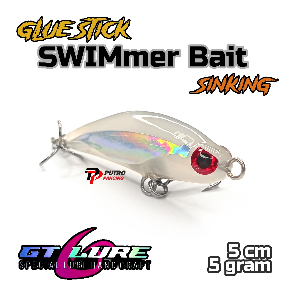 Lure Pencil Swim YUPI GT Lure Swimmer Sinking Bahan Glue Stick Lem Bakar Lem tembak