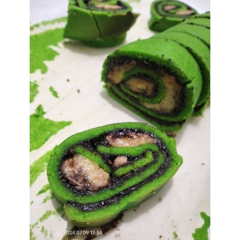 

Choco Banana Roll / Bolu Pandan / Bolu Pandan Pisang Coklat