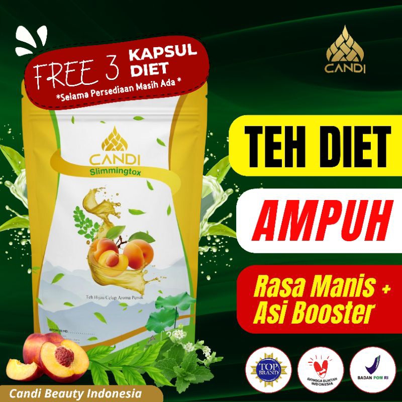 

CANDI SLIMMING TEA TEH HIJAU DIET Teh Pelangsing Teh Diet Ampuh dan Cepat Bpom Manis Rasa Persik