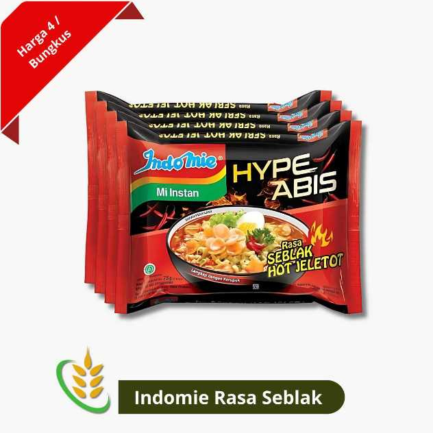 

Paket Bundling Indomie Mie Instant Rasa Seblak Pcs Isi 4 bungkus