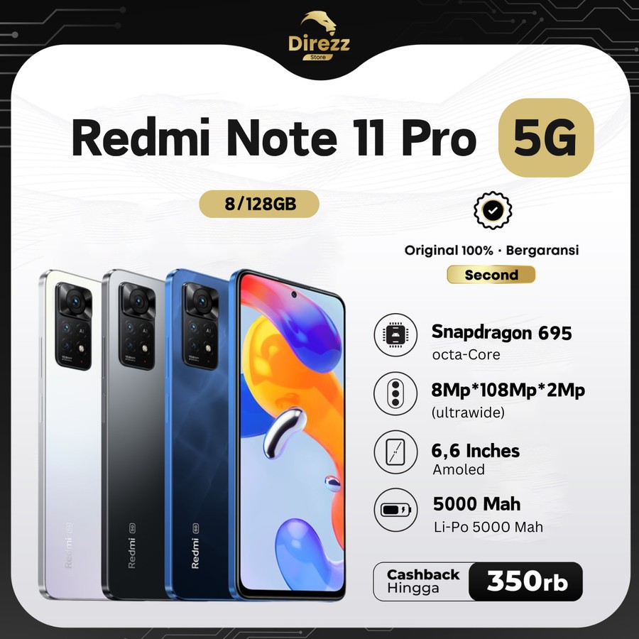 XIAOMI REDMI NOTE 11 PRO 5G 8/128 SECOND FULLSET