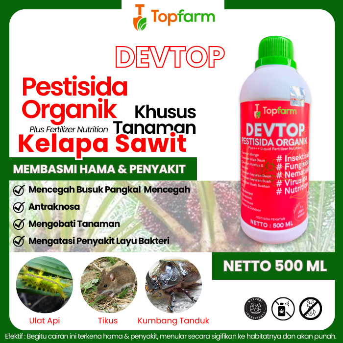 Obat Hama Daun Sawit / Obat Jamur Busuk Pucuk Kelapa Sawit / Obat Jamur Daun Kelapa Sawit / Obat Jam