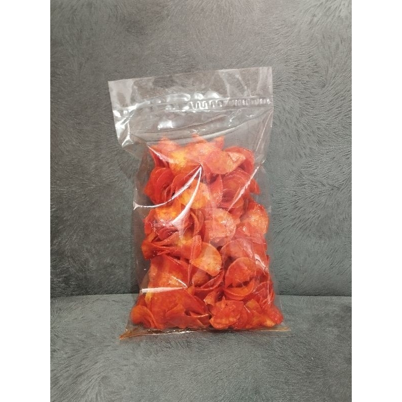 

Sanjai balado merah / keripik singkong balado 250 gr