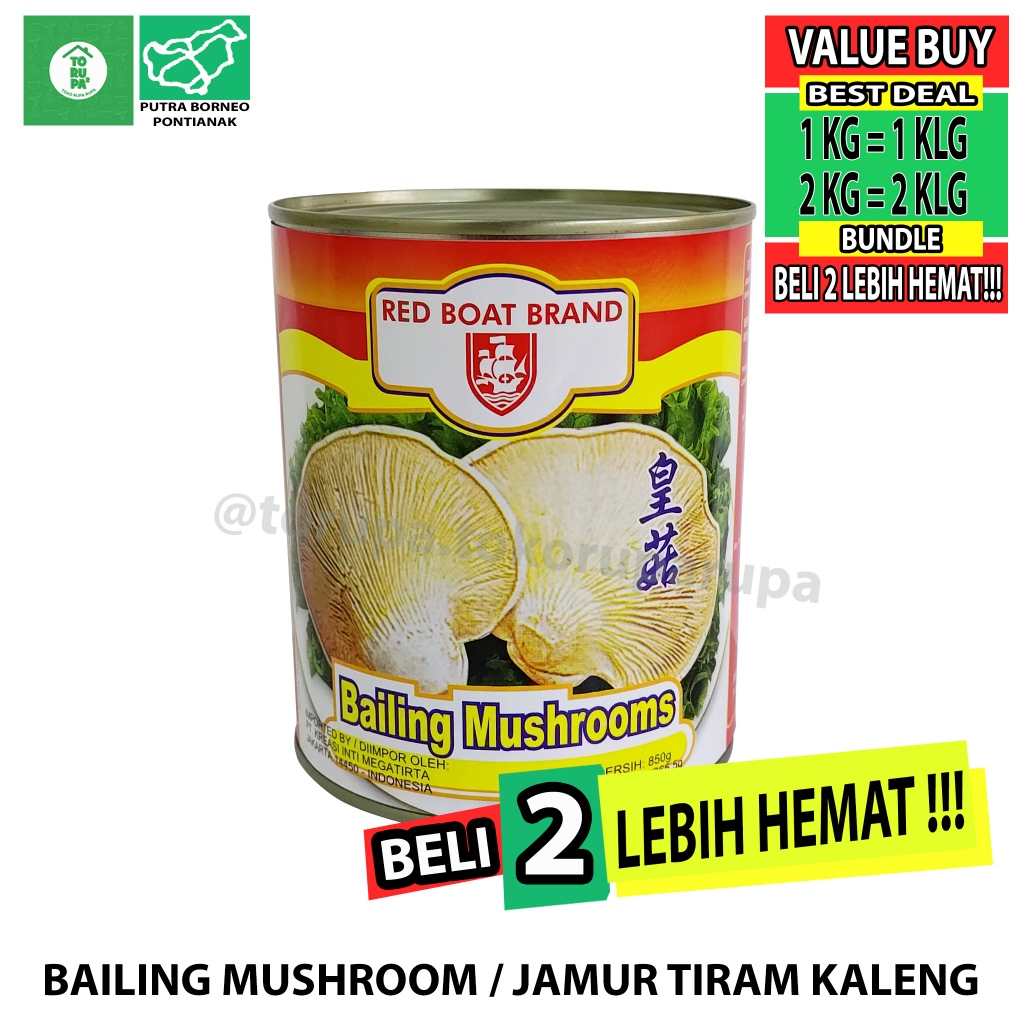 

Jamur Tiram Kaleng Redboat 825gr / Bailing Mushroom / Jamur Kaleng / Jamur Praktis