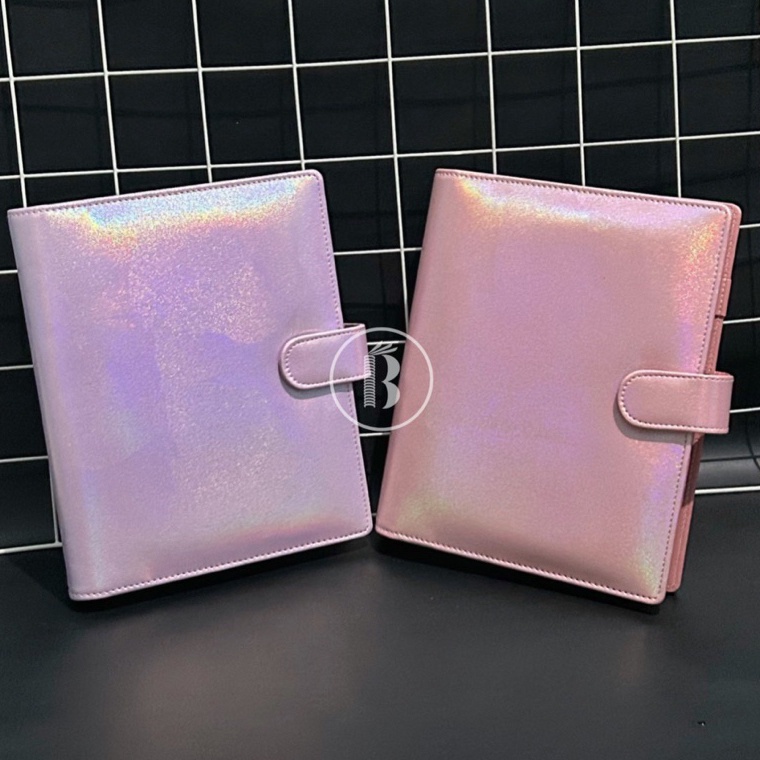 

KODE N7K Bindermu Ready Binder Premium Ocherish Hologram pastel aesthetics 2ring A5 26ring B5 Notebook Agenda Planner