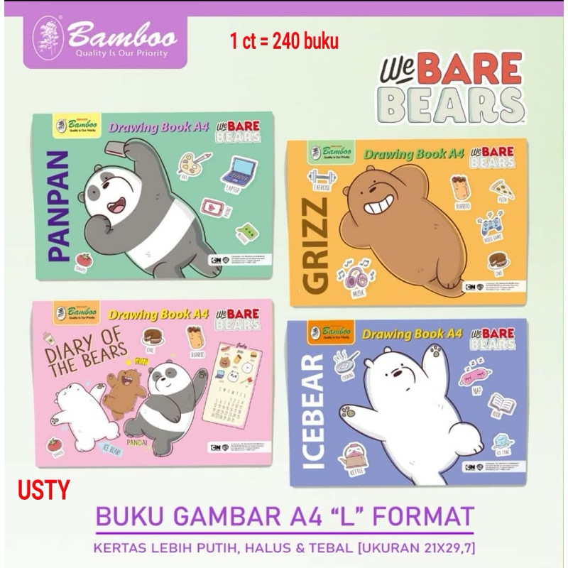 

Buku Gambar Merek Bamboo Ukuran A4