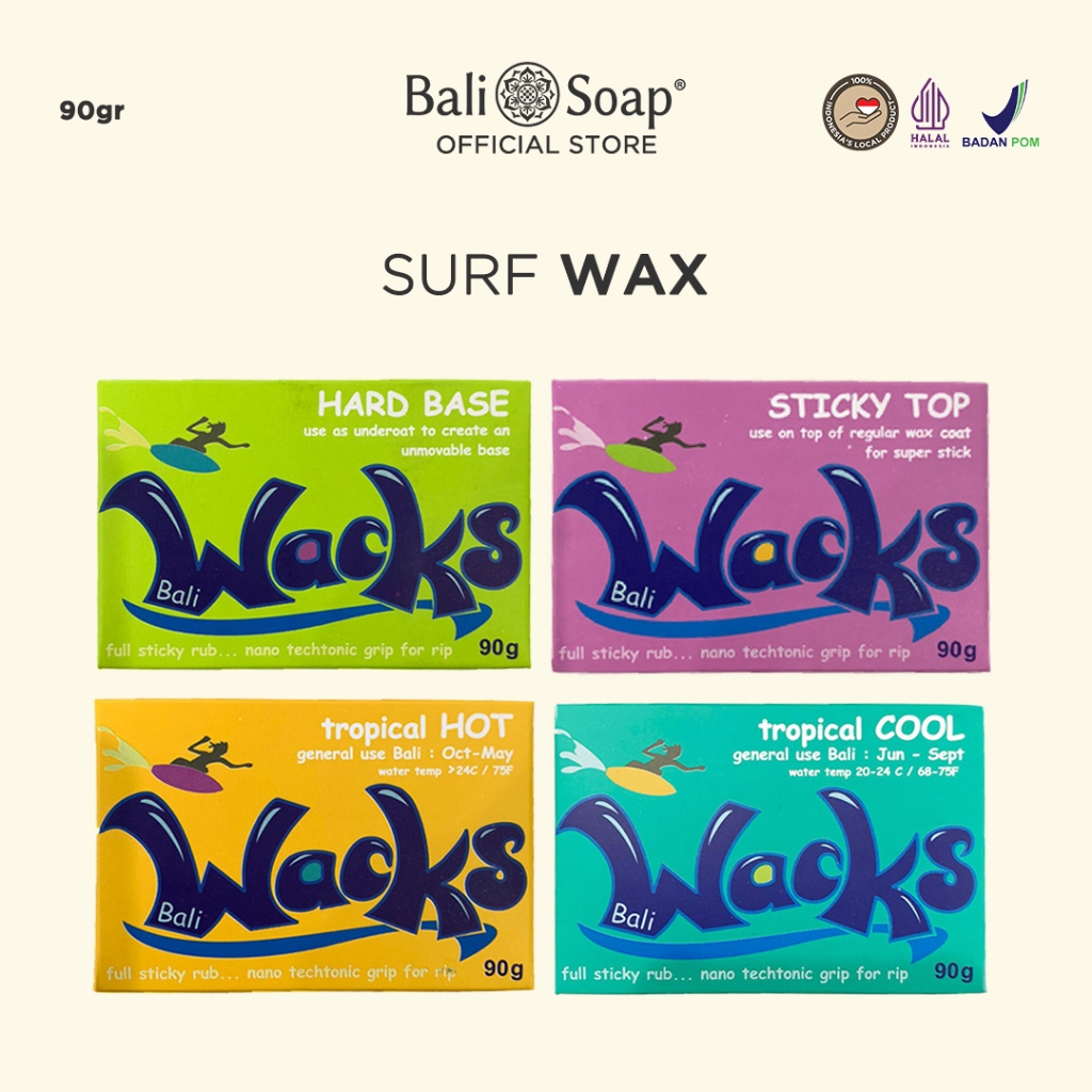 Bali Wacks - Lapisan Papan Surfing - Wax Surf Anti-Selip Untuk Surfboard
