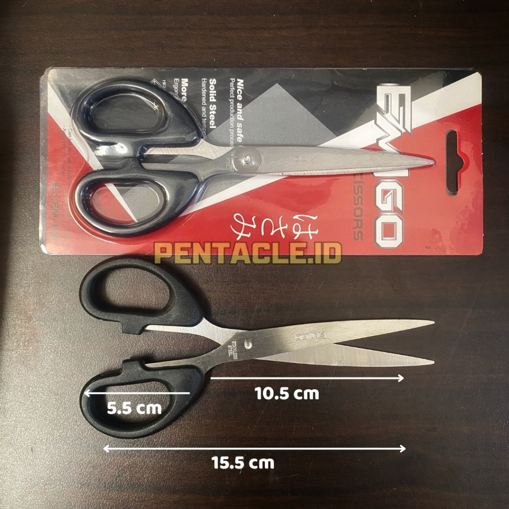 

Gunting Emigo Tanggung 6 Inch Bahan Stainless Steel Panjang 16 Cm Scissor Pemotong Berkualitas Alat Peralatan Perlengkapan Rumah Tangga Potong Cut Cutter Kertas Karton Bufalo Kardus Box Paper Lembar Plastik Plastic Logam Besi Tools Sablon Pentacle Malang