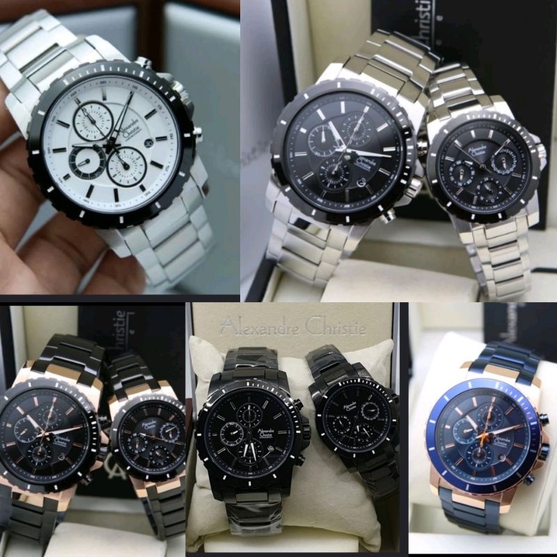 Jam Tangan Couple Alexandre Christie Ac 6141 /Ac6141 Original