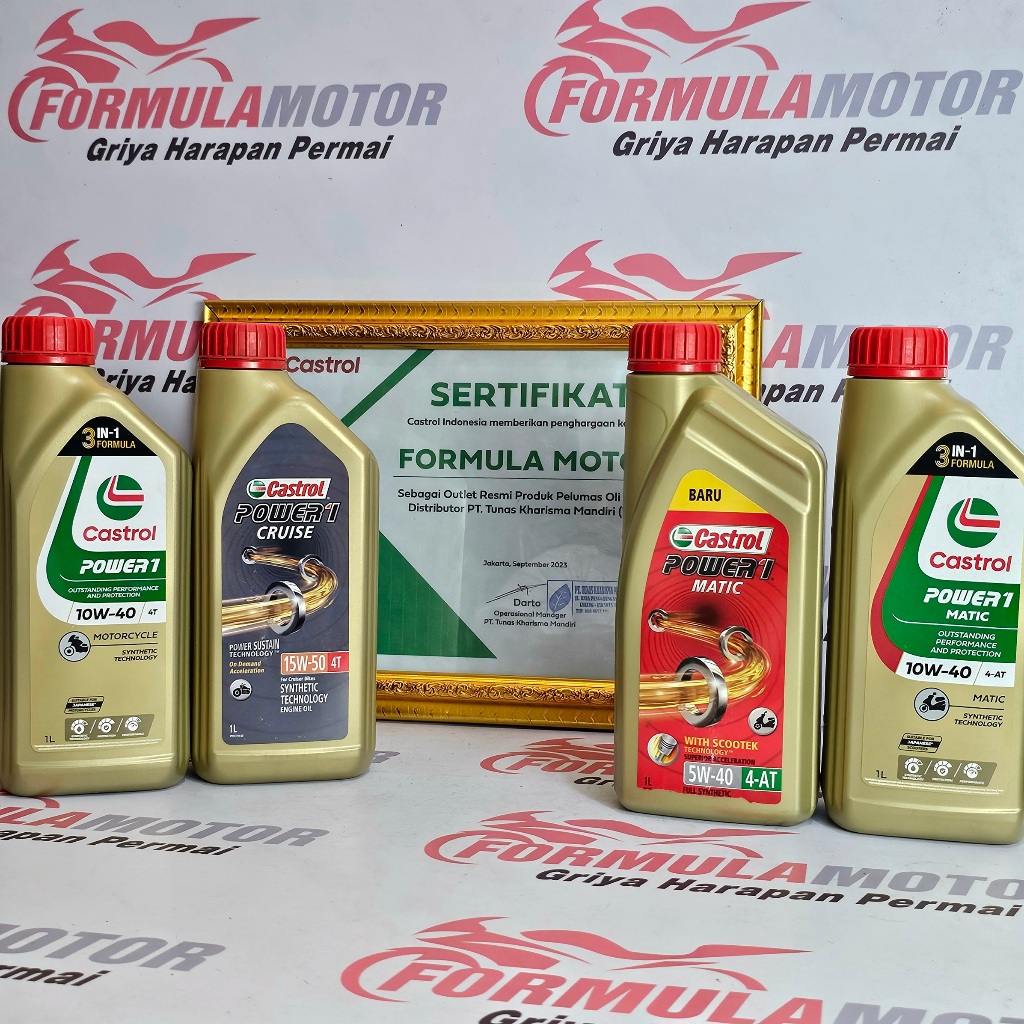 [Castrol Power-1 Series] 4T/Scooter Engine Oil Original Resmi