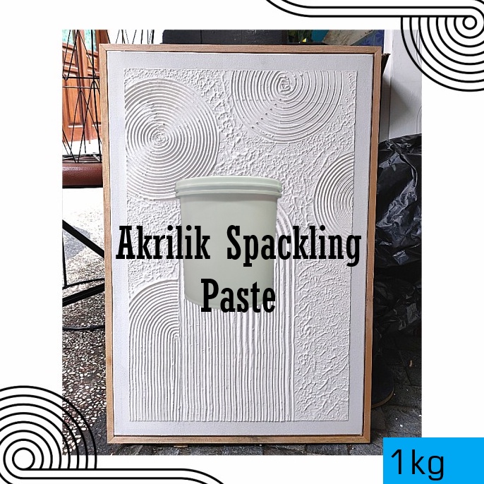 

akrilik Spackling Paste 1kg for adding Texture Impasto Modellng Paste t A3C4