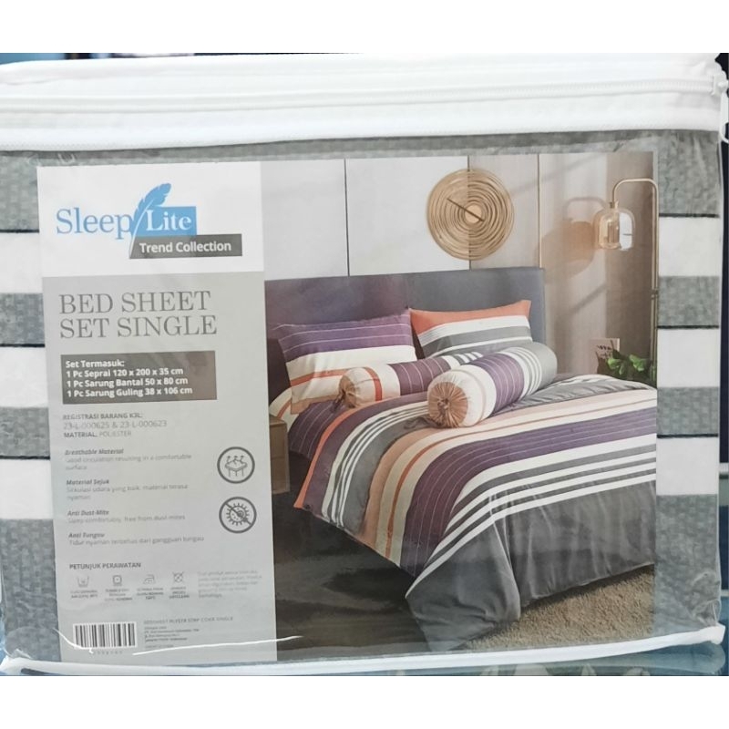 Sleep Lite AceHardware Sprei Single ukurang 120x200x30