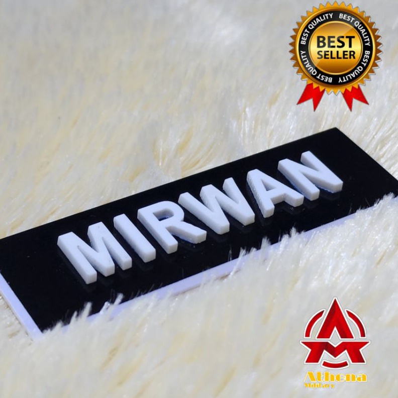 

Name Tag Timbul Papan Nama Timbul max 8 huruf b WA7