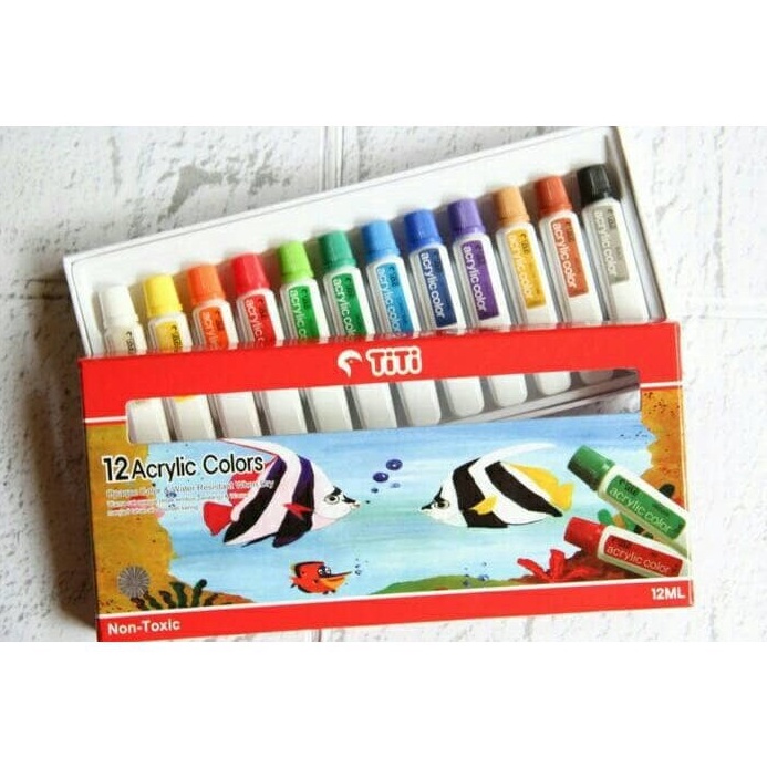 

CAT ACRYLIC TITI 12 COLORS 12ML SET ORIGINAL v B4N7