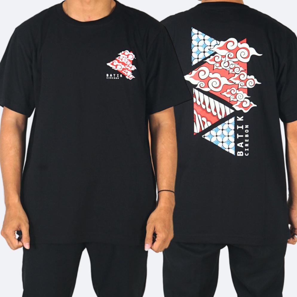 KODE X22D KIRIS Kaos Glow In The Dark Original TShirt Khas Cirebon Batik Mega Mendung Kombinasi TRG 