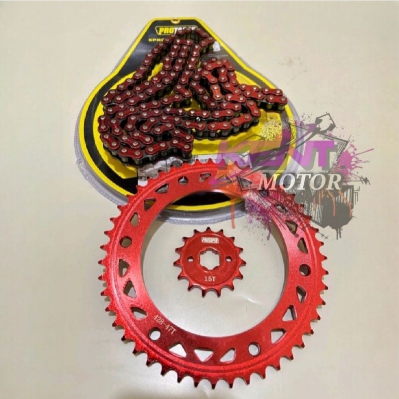 Gear set CRF150 - GEAR CRF supermotor gear trabas crf150 gear set protaper