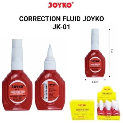 

TIP EX CAIR JOYKO JK1 JK11 JOYKO CORRECTION FLUID JK 1 12Pcs m Q8X9