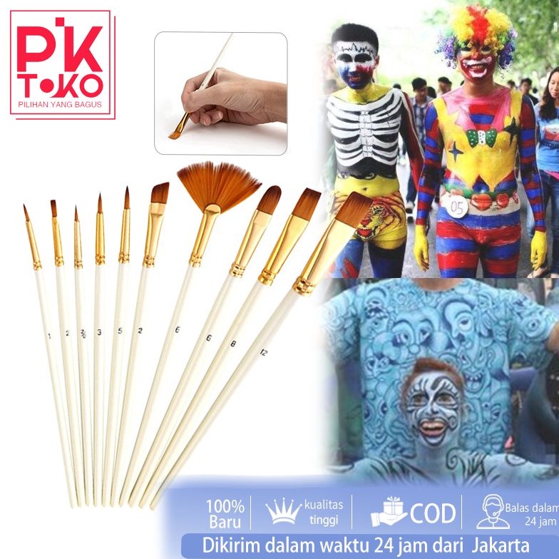 

1pcs Kuas Lukis Set Kuas Cat Lukis Kuas Acrylic Kuas Painting Kuas Cat Acrylic Brush Painting Set k FU2