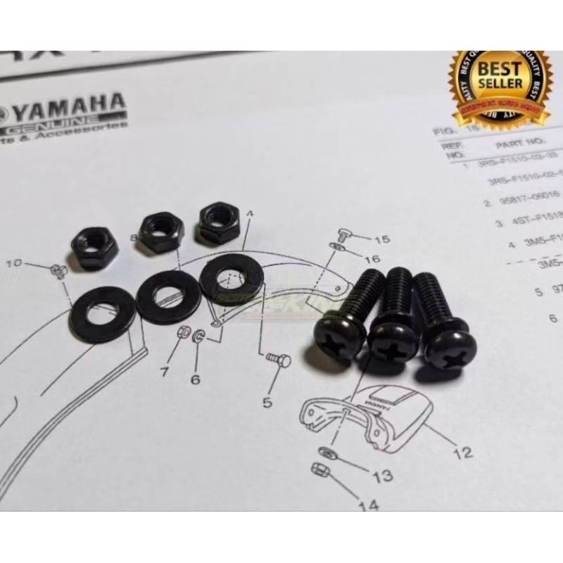 Baut karet spakbor kepet spakbor belakang rx king rx s rx spesial