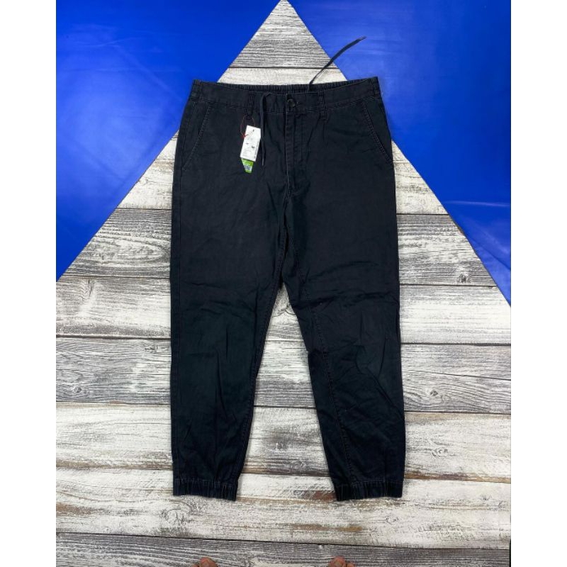 Celana Jogger GU UNIQLO,black wash