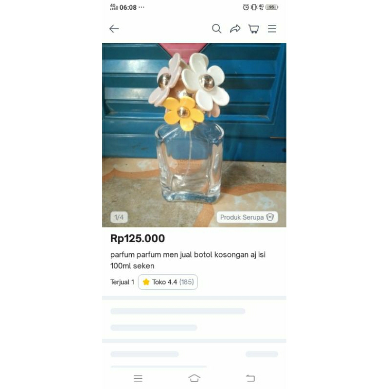 botol parfum unik seken kosong an ready