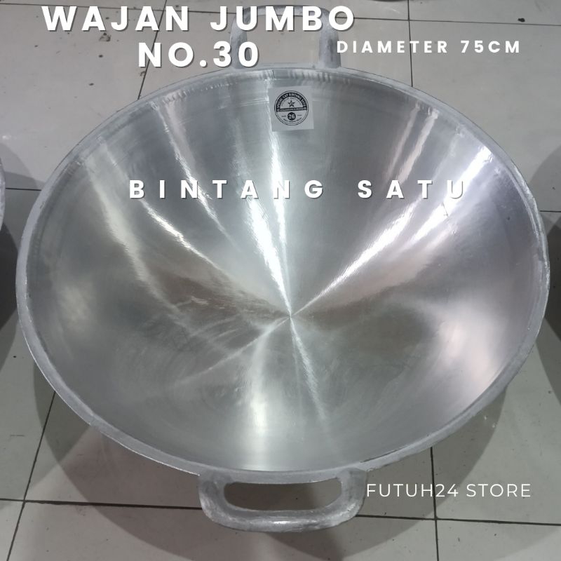 kuali wajan jumbo no 30 kapasitas besar kualitas bintang satu wajan jumbo ukuran besar