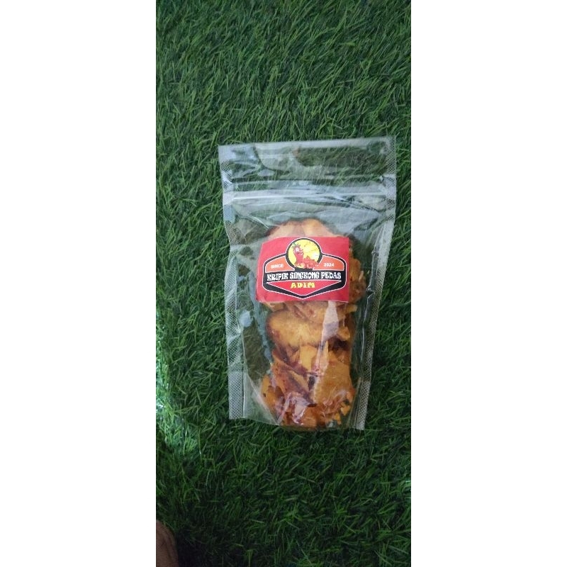

Kripik Singkong pedas cabai asli, jajan singkong pedas