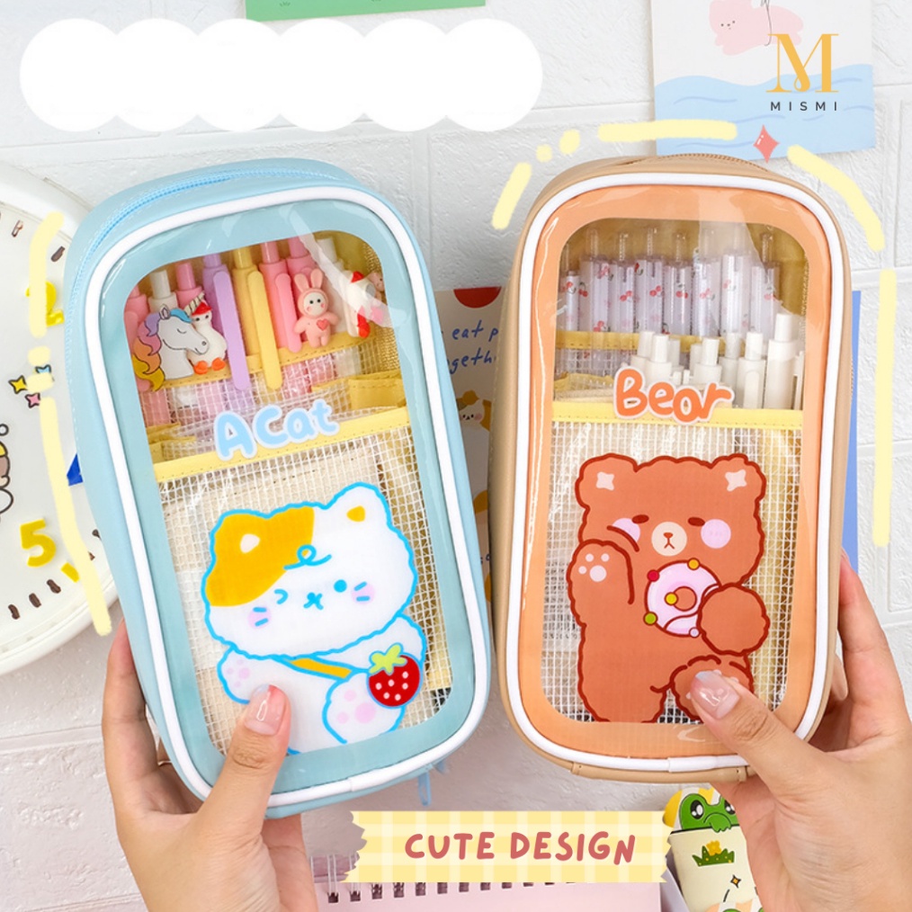 

PROMO BRAND Mismi Bona Pencil Case Perempuan Tempat Pensil Sekolah Lucu Motif Beruang PC5B