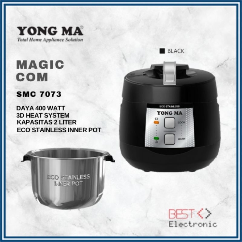 MAGIC COM YONG MA SMC7073 / RICE COOKER YONGMA SMC 7073 MAGIC COM MANUAL YONGMA 3IN1