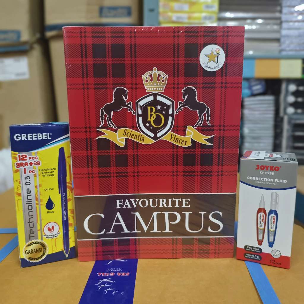 

Paket Alat Tulis Sekolah (Buku, Pen, dan Tip EX)