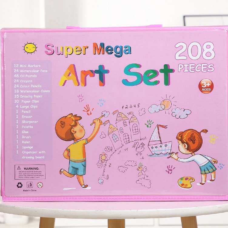 

KODE F4B8 Pensil Warna Anak Set Koper 28 Pcs Crayon Art Set Alat Mewarnai Dan Melukis Lengkap Oil Pastel Terbaik