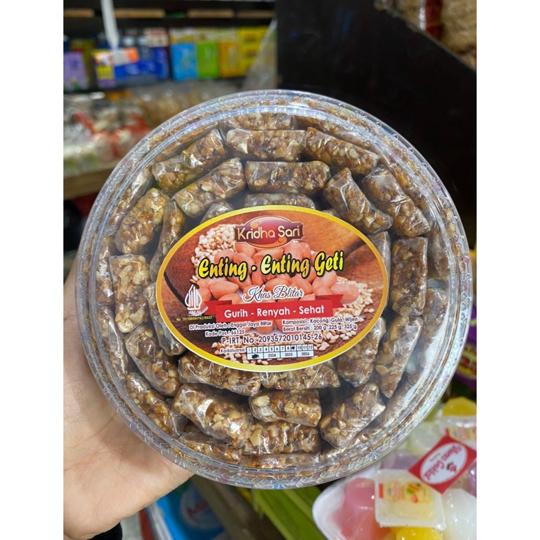 FASH SALE 25GRAM ENTING ENTING GETI KACANG KOTAK TOPLES OLEH  OLEH KHAS BLITAR