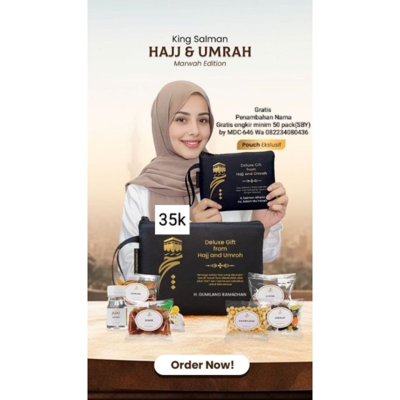 

Oleh-oleh Haji Umroh Selamatan premium Marwah pack