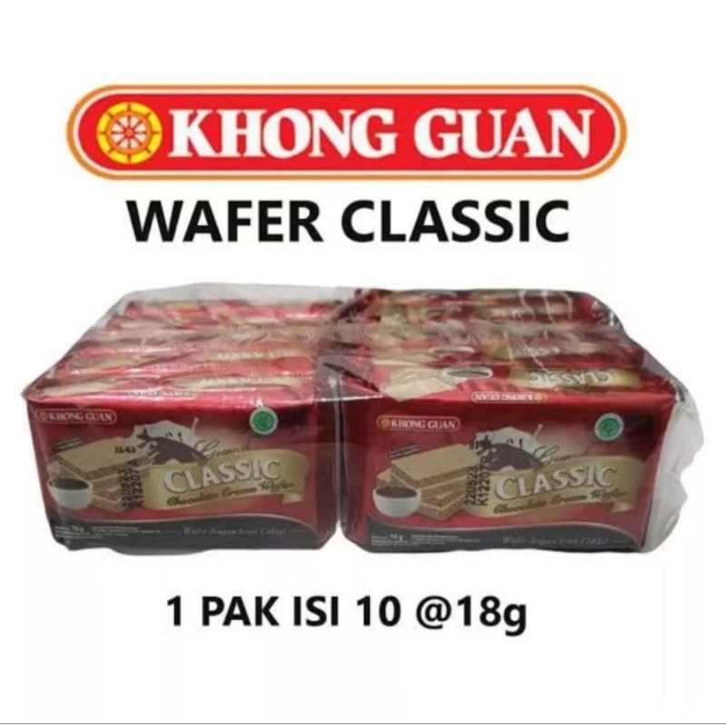 

Wafer Khong Guan Classic renceng isi 10 pc