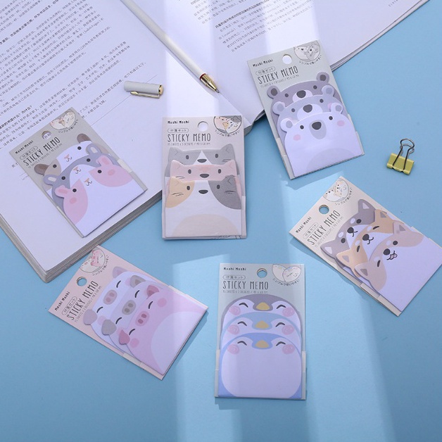 

BARANG TERUPDATE ANIMAL cartoon Japanese korean Style Sticky note memo stick dengan karakter animal jepang