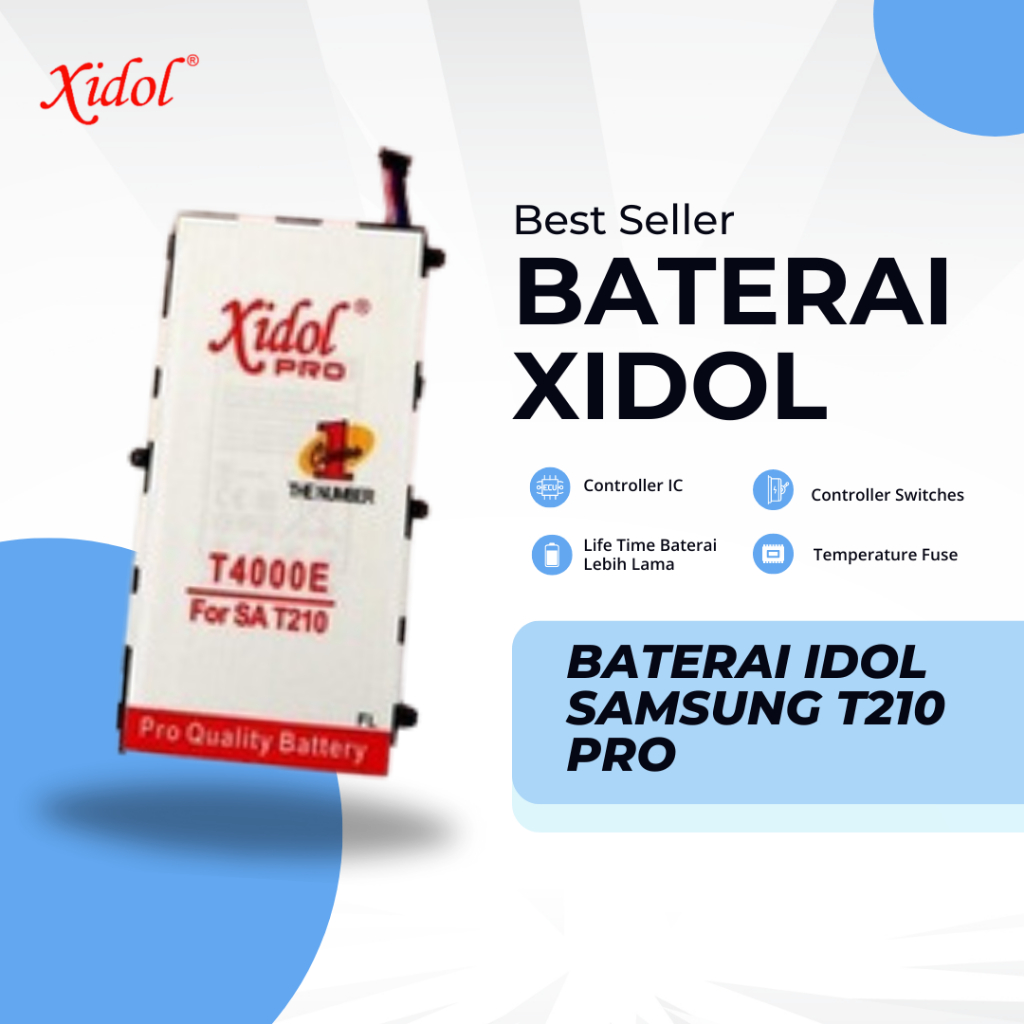 BATERAI XIDOL for SAMSUNG T210 PRO BERGARANSI