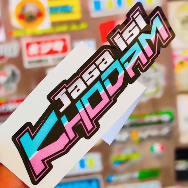 stiker motor / stiker racing / jasa isi khodam GLOSSY