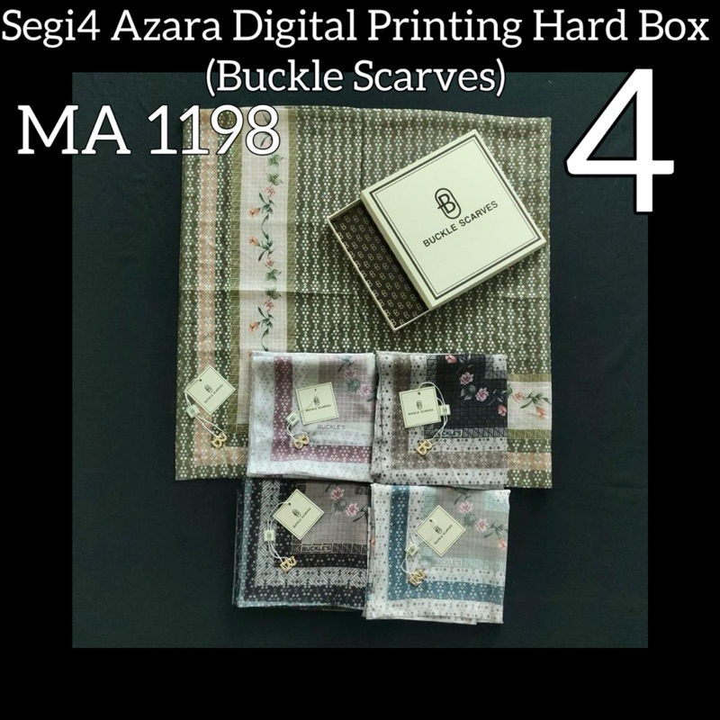 hijab segi empat motif premium free kotak