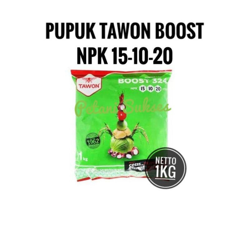 (1KG) Pupuk BOOST 324 TAWON NPK 15-10-20 1kg