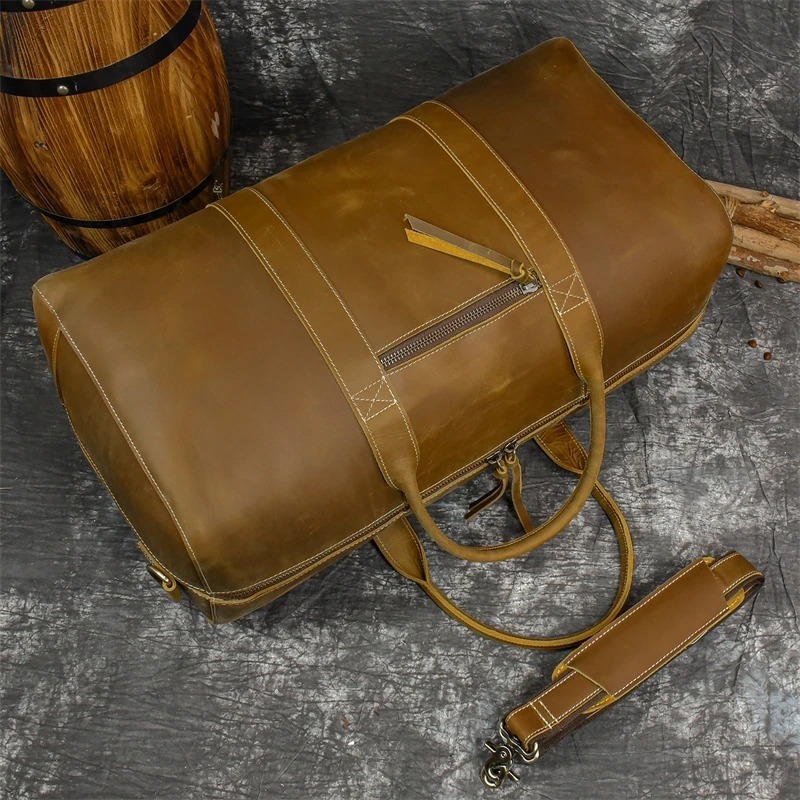Tas Travel Vintage Kulit Asli Crazy Horse - Messenger Bag Leather