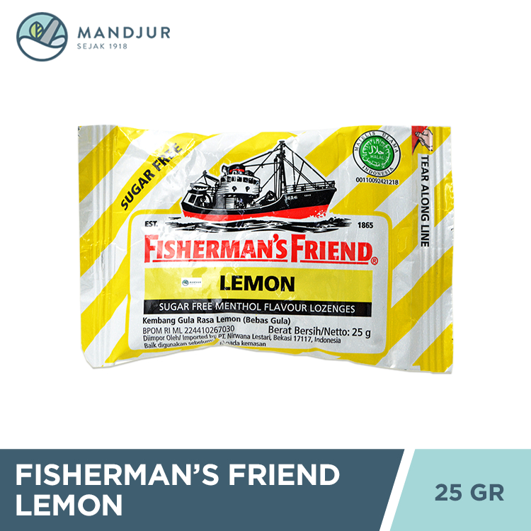 

Fisherman's Friend Lemon Sugar Free - Permen Pelega Tenggorokan